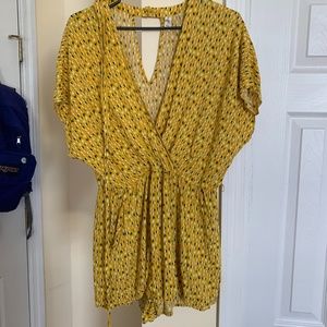 Bebop Yellow Confetti Colored Romper